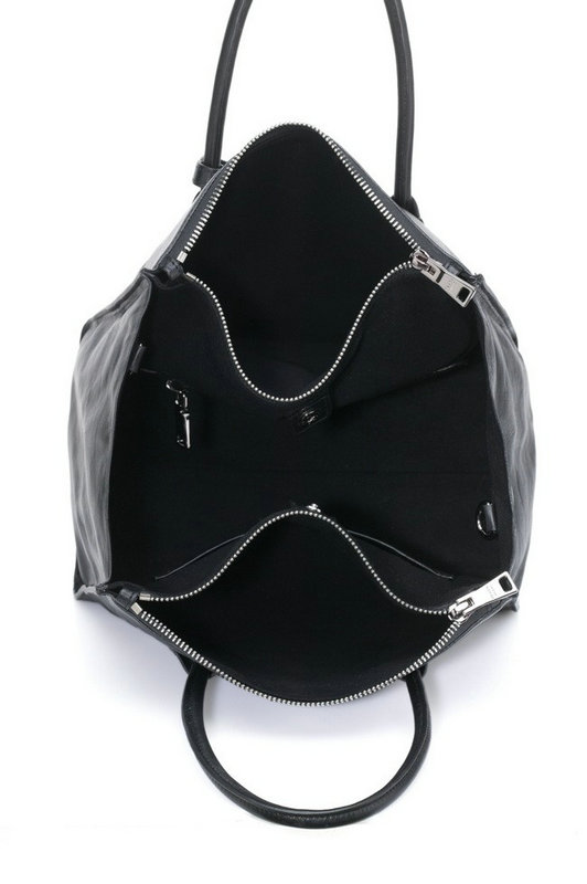 2014 Prada Shiny Glace Calf Leather Tote Bag BN2619 black
